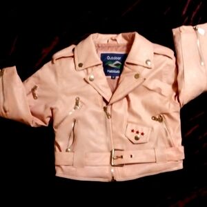 Super Cute Toddle Biker Leather(new never worn)